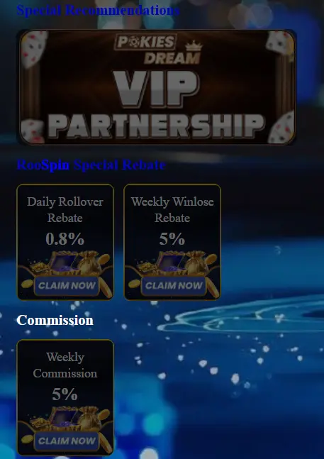 RooSpin Casino Austria bonuses